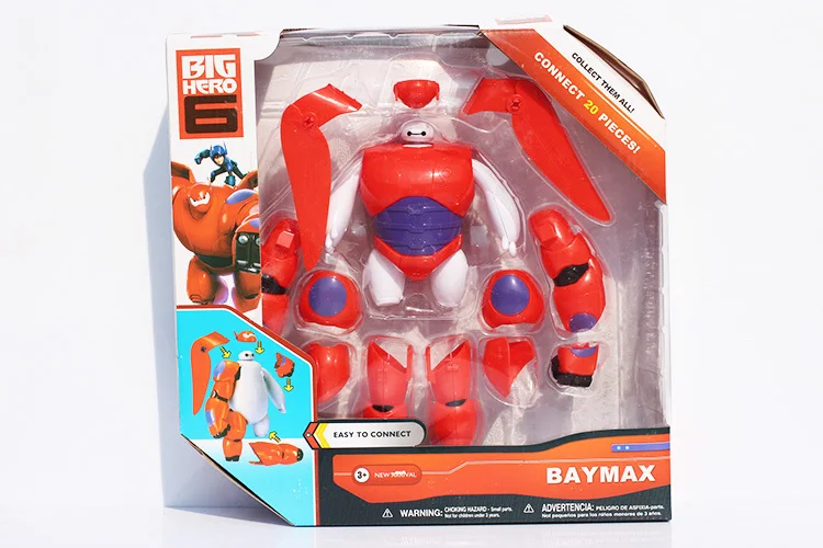 Новинка, большой герой 6, робот Baymax, игрушки для детей, модель, мультяшная фигурка, фильм Baymax, съемная броня, ПВХ, Baymax, модель игрушки, подарок
