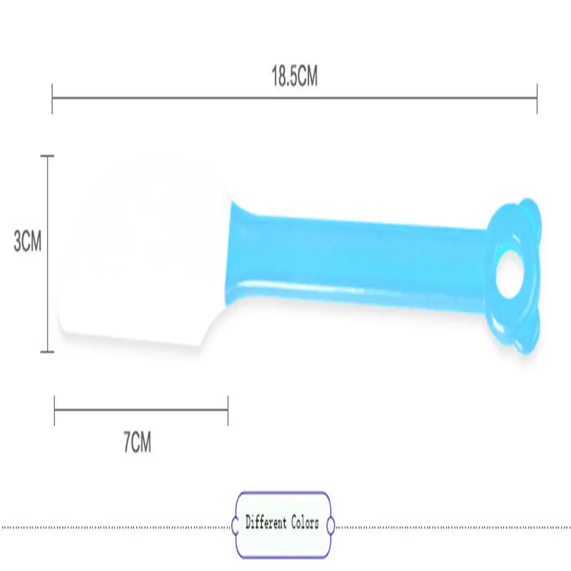 Кухня силиконовый крем торт масла лопатка для перемешивания тесто скребок кисть для масла смеситель щетки для выпечки приспособление для выпекания кухонная утварь - Цвет: Синий