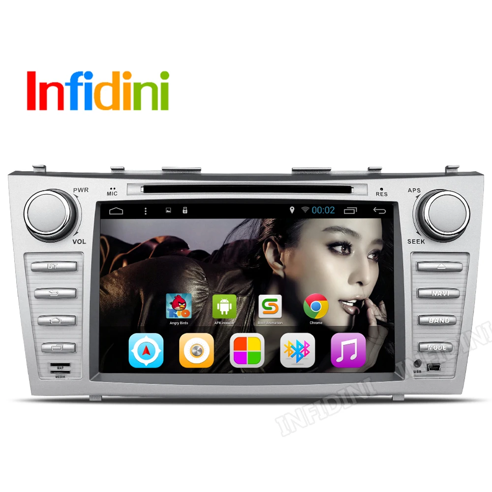  1024*600 GLONASS android car gps navigation car dvd  for Toyota camry 2008 2009 2010 2011 with 4g WiFi radio bluetooth 2 din 