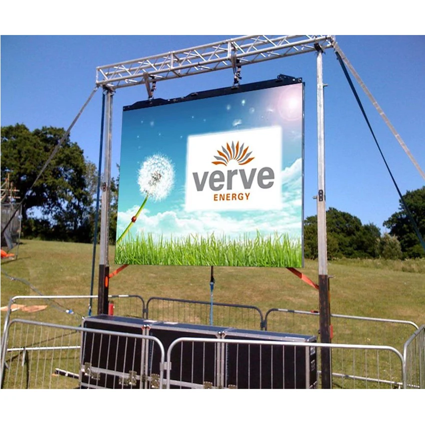 

Outdoor Full Color P3.91 SMD1921 500x500mm Die Cast Aluminum Cabinet Rental LED Monitor Display Panel High Bright LED Screen