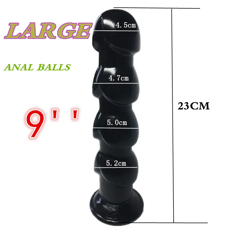 945.51руб. 22% СКИДКА|9 дюймовые гибкие анальные шарики с присоской товары для анального секса секс игрушки для взрослых хорошее качество силиконовые большие присоски (23 см)|Анальные секс-игрушки| |  - AliExpress