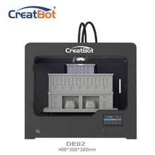 Metal extruder DE02 400*300*300mm 400 degrees Dual Extruder Creatbot 3d printer Large Size FDM 3D Machine House Use for sale