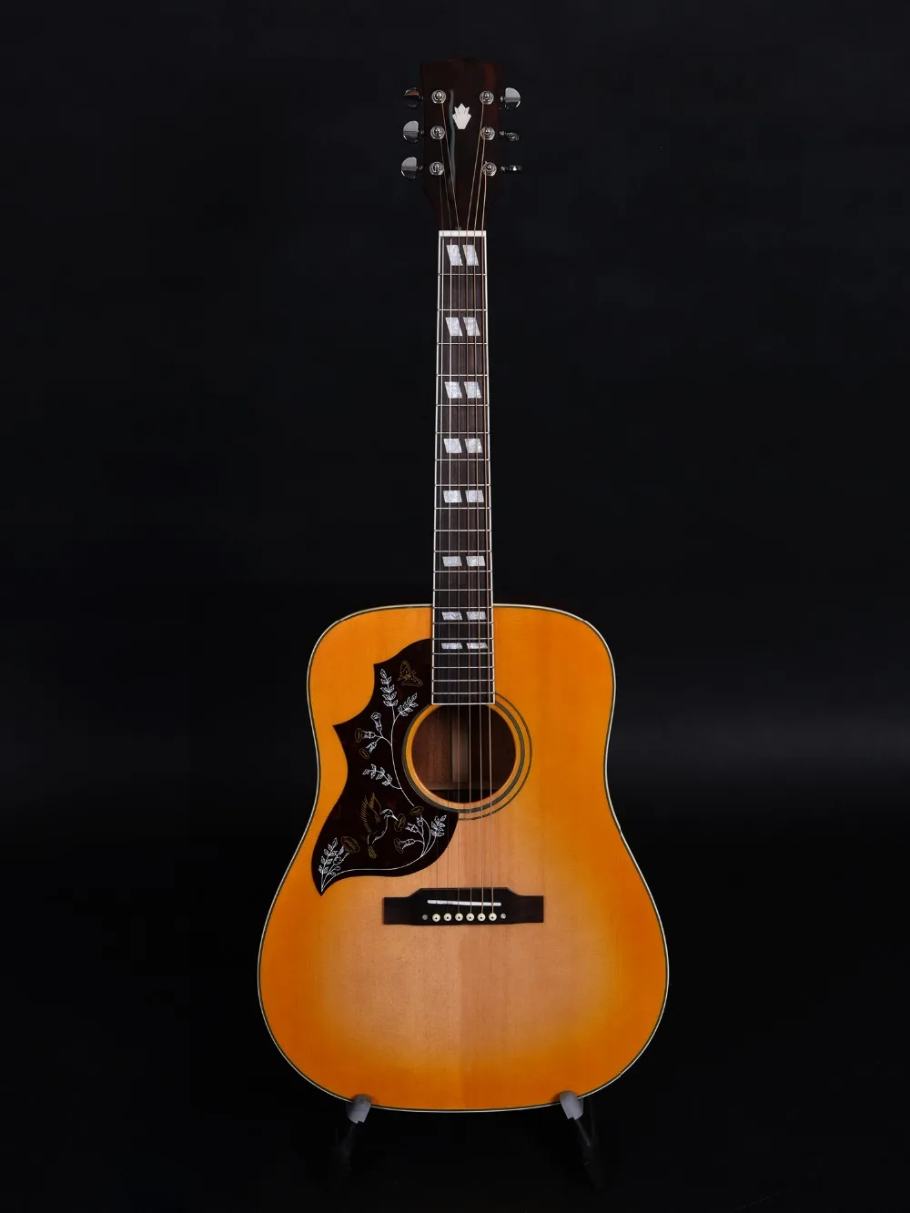 

full solid wood 41 inch acoustic guitar, solid spurce top, solid mahogany back and side