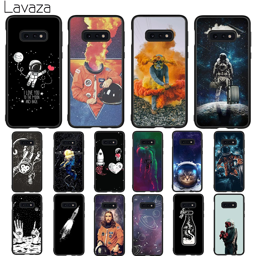 

Lavaza Space plane astronaut Soft Case for Galaxy A3 A5 2016 2017 A6 plus A7 A8 A9 J6 2018 A10 30 40 50 70
