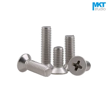 

1000Pcs M3*7/8/9mm Stainless Steel Flat Head Flat Tail Screws Bolts