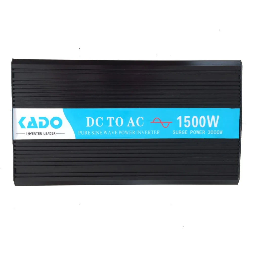 

Pure Sine Wave Solar Inverter 12V to 220V 1500W Power Bank Inverter Car Transformer 12/24V/48V DC to 120V/230V/240V AC Converter