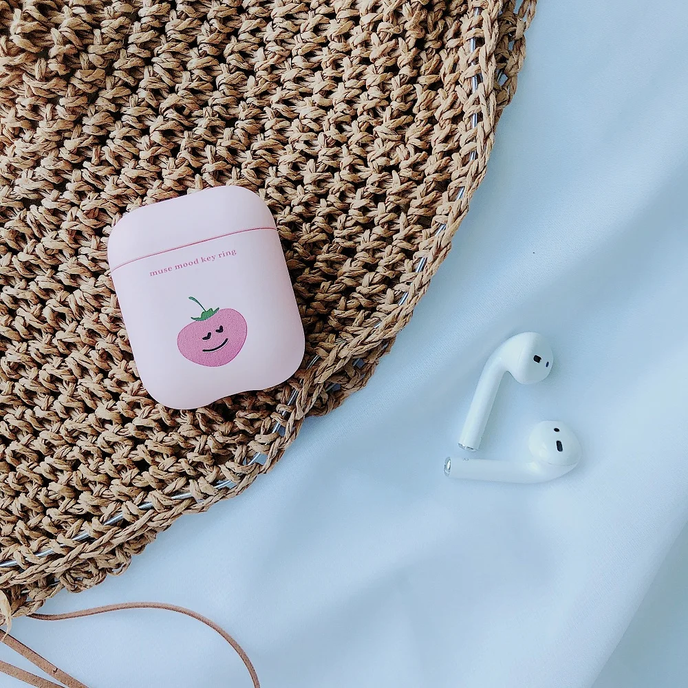 

Cute Pink Hard PC Case For Airpods Wireless Bluetooth Earphone Bag Cover Case For Air Pods Headset Set Protective Boxs Girl Gift