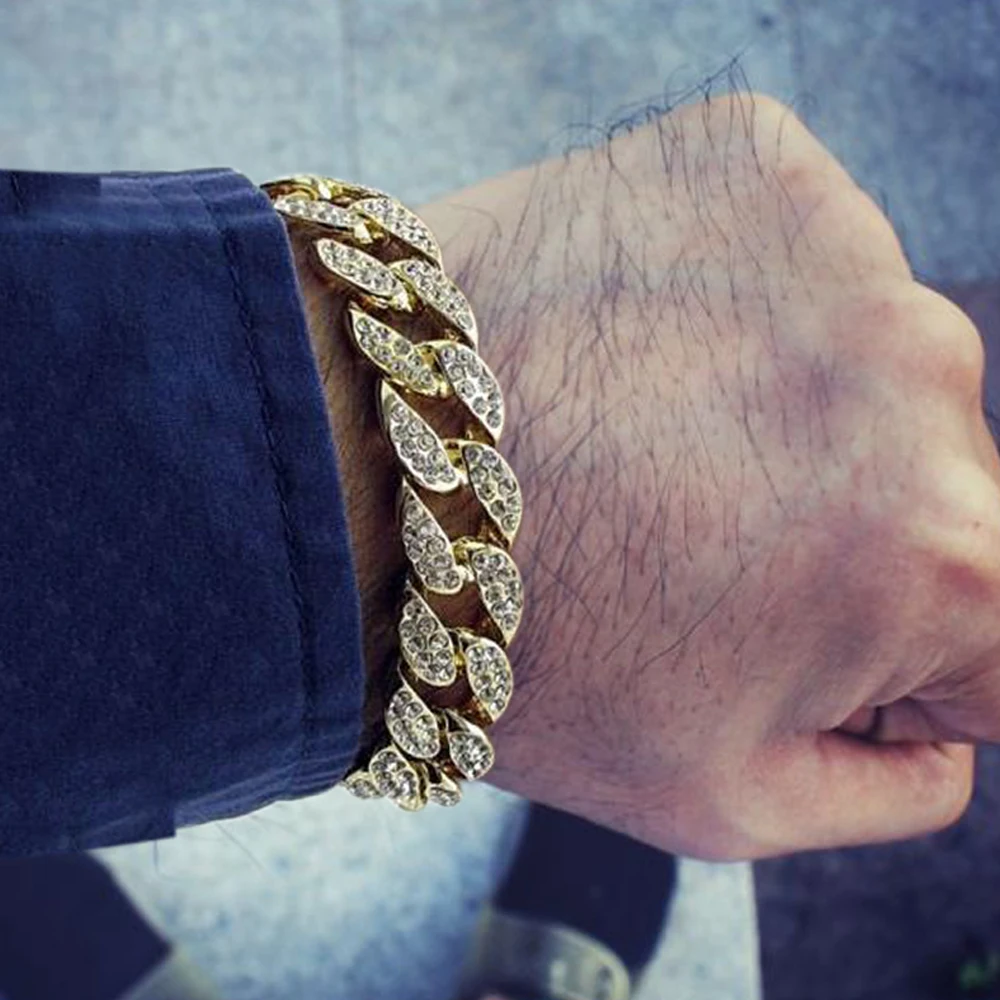 Buy Full rhinestone bling bling fashion luxury men's