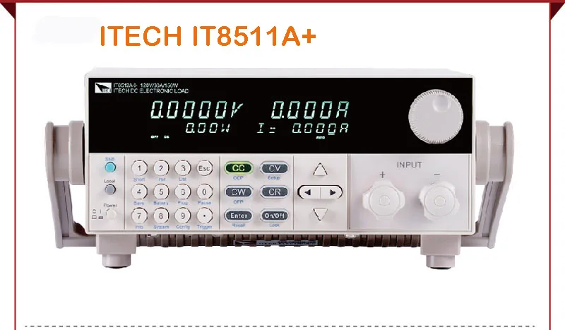 ITECH IT8511A+ одноканальный программируемый DC Электронные нагрузки 150 в/30A/150 Вт короткого замыкания и тестирования батареи