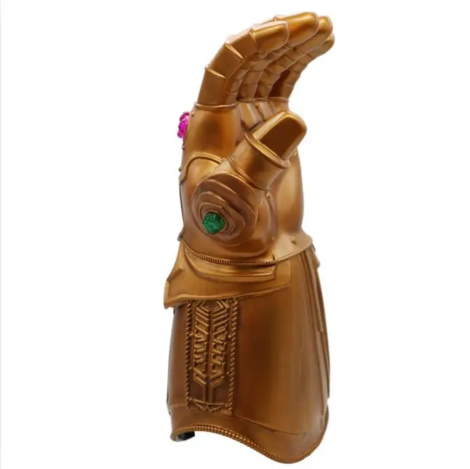 Эндгейм танос Led Infinity Gauntlet костюмы для косплея Бесконечность камни войны перчатка ПВХ маска для детей и взрослых Размер