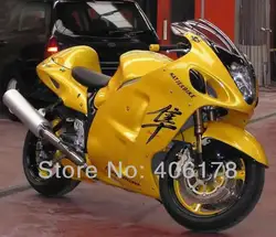 Лидер продаж, GSXR1300 99-07 обтекатель для SUZUKI gsx-1300 Hayabusa 1999-2007 Желтый Aftermarket мотоцикл обтекателя (литье под давлением)