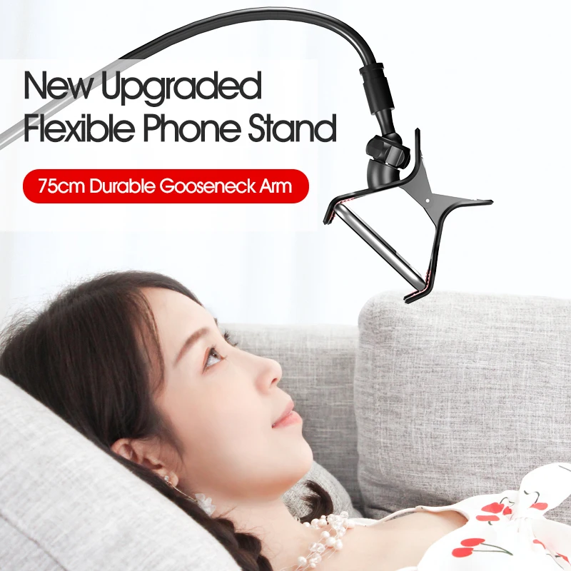  LINGCHEN 360 Degree Flexible Arm Table Phone Holder Stand Long Lazy Bed Desktop Tablet Mount For iP