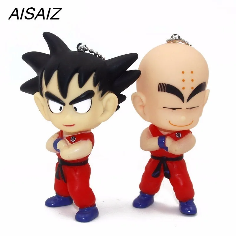 Мини-фигурки в стиле японского аниме Драконий шар Z Goku Krilin сумка-брелок для ключей