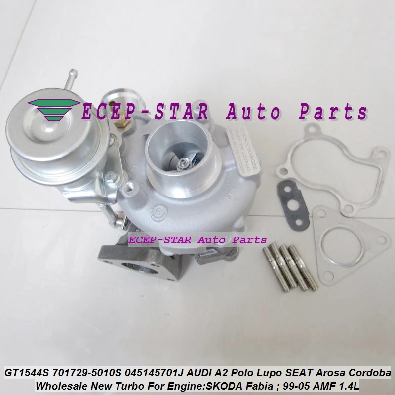 GT1544S 701729 701729-5010 S Turbo Турбокомпрессор Для AUDI A2 для VW Polo Lupo для SEAT Arosa Cordoba для SKODA Fabia 99-AMF 1.4L