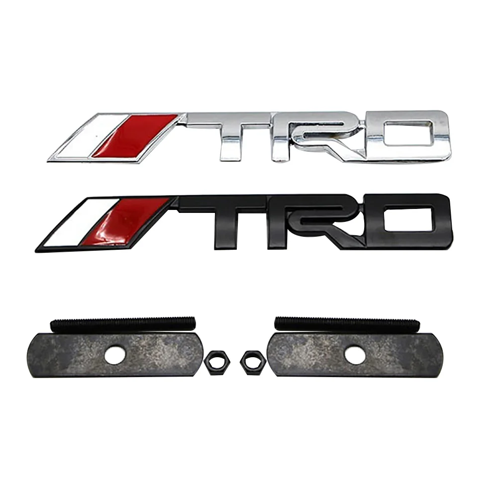 1 шт. модная металлическая наклейка с буквами TRD для автомобильной решетки