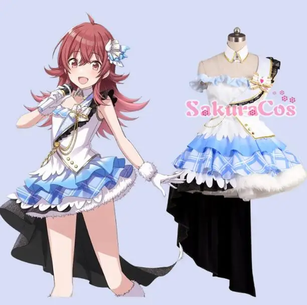 

Hot Game THE IDOLM@STER Shiny Colors Yukoku Kiriko Tsukioka Kogane Full Member Cosplay Costume Girl Dress