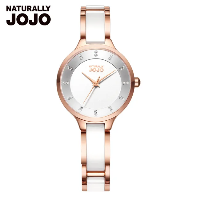 NATURALLY JOJO Ladies Watch Fashion and Trendy Inlaiding Crystal Diamonds Quartz Wristwatches