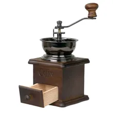 Ручной мясорубки Кофе Bean точильщик Миллер Семья небольшой ретро Стиль сырой древесины отправить Кофе чашка фильтра пивоваренной чашку