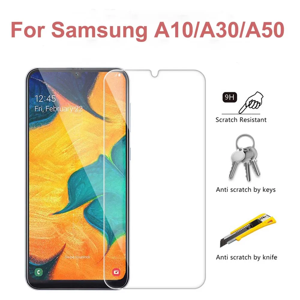 9H закаленное стекло для Samsung Galaxy A10 A30 A50 M10 M20 M30 Защитная пленка экрана A9 A7 2018 A9S |