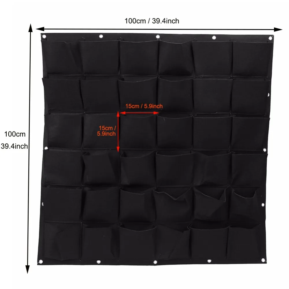 7 36 72 отделениями для использования вне помещения для вертикальных садов подвесной, настенный, садовый посадки сумки посев, настенный цветник Растут Мешки