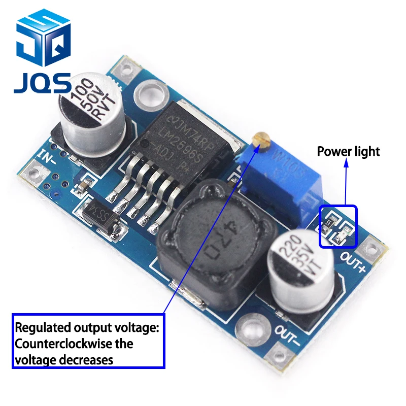 

100pcs LM2596 LM2596S DC-DC adjustable step-down power Supply module NEW ,High Quality