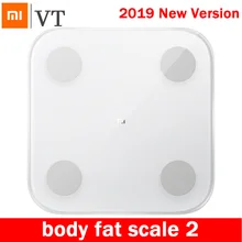 Новинка Xiaomi Smart Body Fat Scale 2 Bluetooth 5,0 тест на баланс тела Дата ИМТ здоровье весы 2 монитор СВЕТОДИОДНЫЙ дисплей