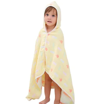 

Baby Cotton Blanket Boy Girl Cute Floral Swaddling Comfy Hooded Bath Blankets Towel For Infant Baby Accessories