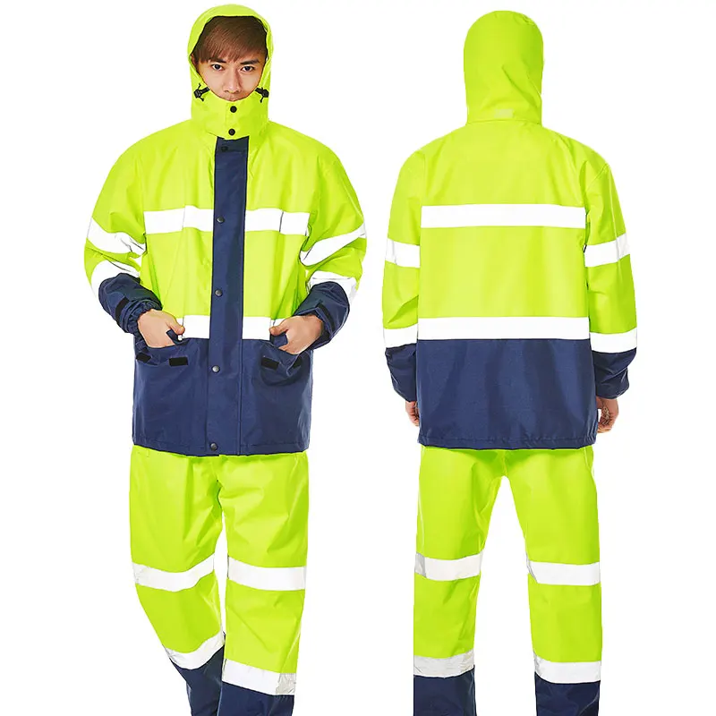 Qian, фирменный непромокаемый дождевик для женщин/мужчин, комплект из куртки и штанов, дождевик для взрослых, плотная рабочая одежда для полиции, мотоциклетный дождевик