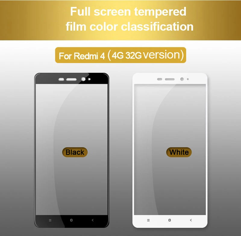 TOMKAS For Xiaomi Redmi 4 32G Glass Screen Protector Scratch Proof Full Cover For Xiomi Redmi 4 16G 4X 4A 5A Tempered glass (6)