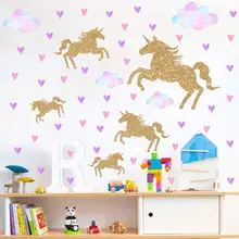 Cartoon Cute Animal Unicorns Wall Stickers Girls Bedroom Rainbow Wall Decal DIY Nursery Home Decor Sticker Dropshipping Cartoon Cute Animal Unicorns Wall Stickers Girls Bedroom Rainbow Wall Decal DIY Nursery Home Decor Sticker Dropshipping