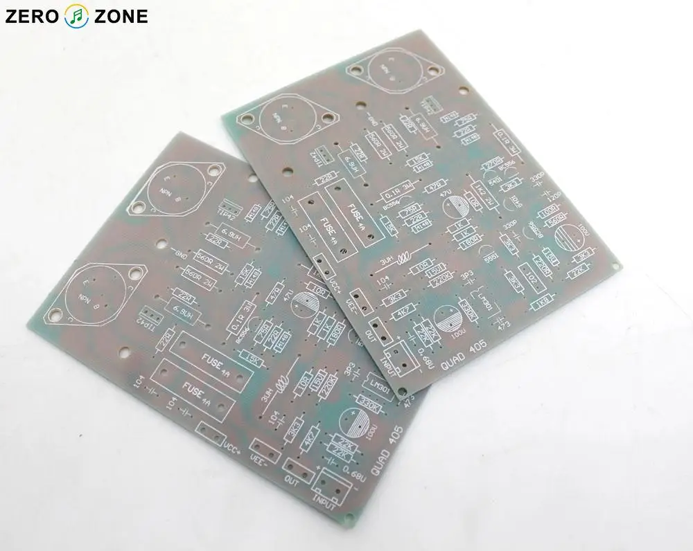 

GZLOZONE One Pair Gold Sealed QUAD405 CLONE Amplifier Board PCB MJ15024 (2 Channel)