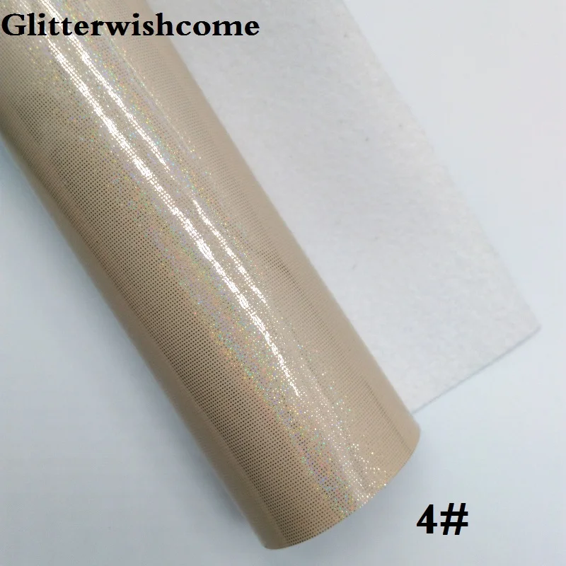 Glitterwishcome 21X29 см A4 размер винил для бантов гладкая блестящая кожа Fabirc искусственная кожа листы для бантов, GM237A - Цвет: 4