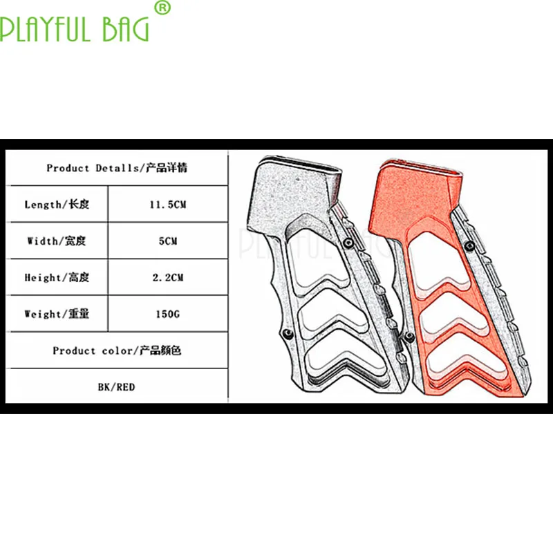 Для активного отдыха CS игрушечный водяной пулевидный пистолет тактическая выдалбливающая задняя рукоятка ЧПУ для AR-BK/красной стрельбы лучший подарок LI36