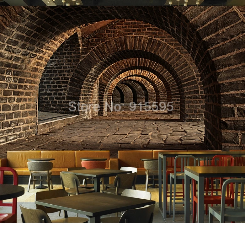 De Parede De Tijolo De Espaço Estendido