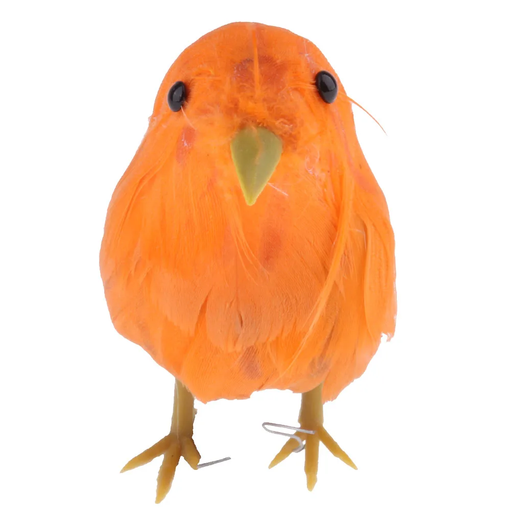MagiDeal 5inch Artificial Feathered Foam Birds Statue Festival Party Decorative Ornament Shelf Display Art Craft