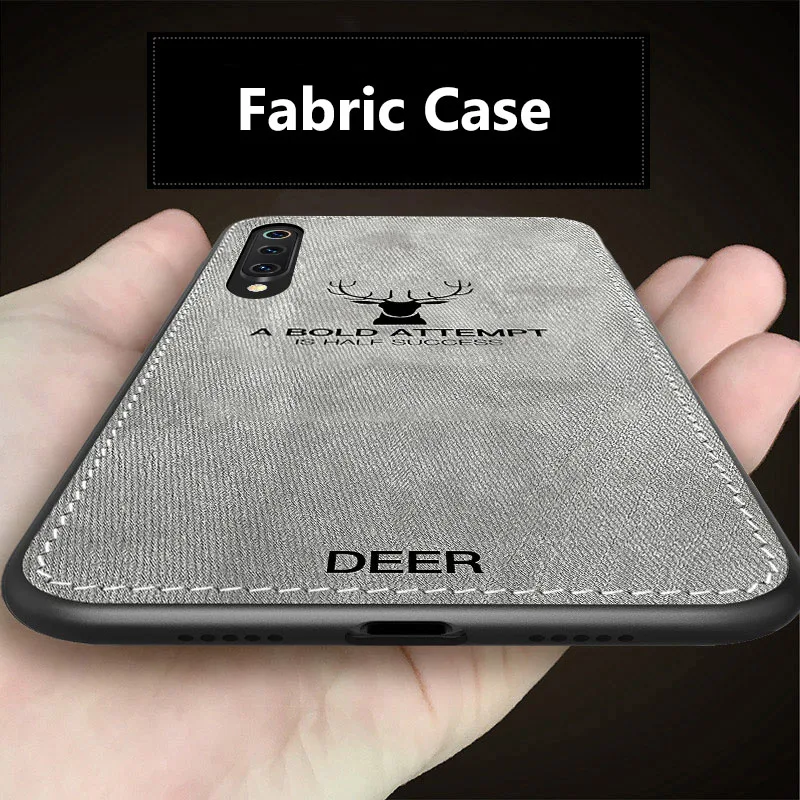 Muchi For Xiaomi Mi 9 Case Classic Fabric Cloth Soft Silicone Frame Back Cover For Xiaomi Xiomi Mi 9 SE Mi9 Phone Cases