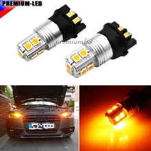 IJDM Янтарный Желтый Canbus 10-SMD PW24W PWY24W светодиодный лампы для Audi A3 A4 A5 Q3 VW MK7 Golf CC Ford Fusion передние указатели поворота