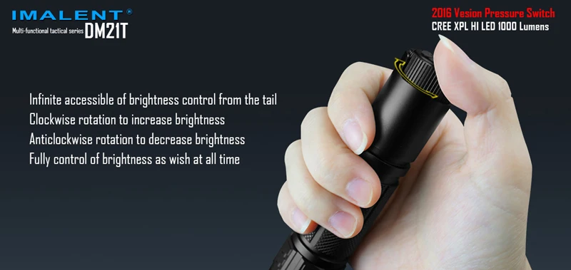 IMALENT DM21T Multi-functional Tactical Flashlight (2)