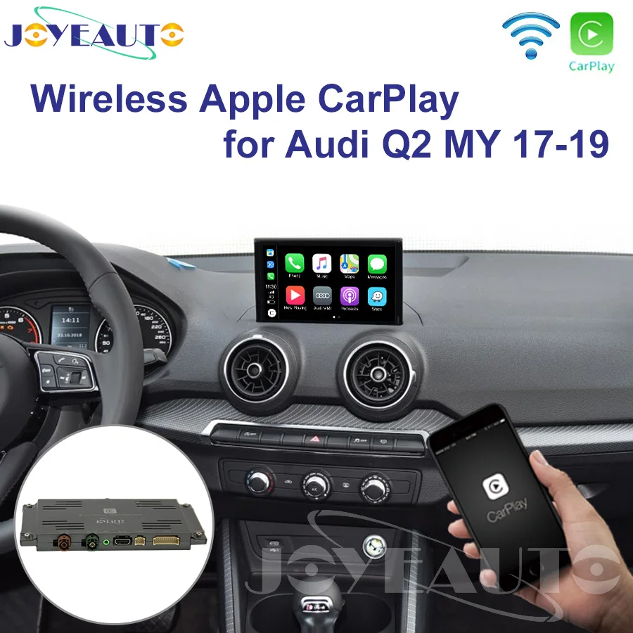 

Joyeauto Wireless Apple Carplay For Audi Q2 Car Play Retrofit 2017-2019 Android/iOS Mirroring/Auto Support Reverse Front Camera