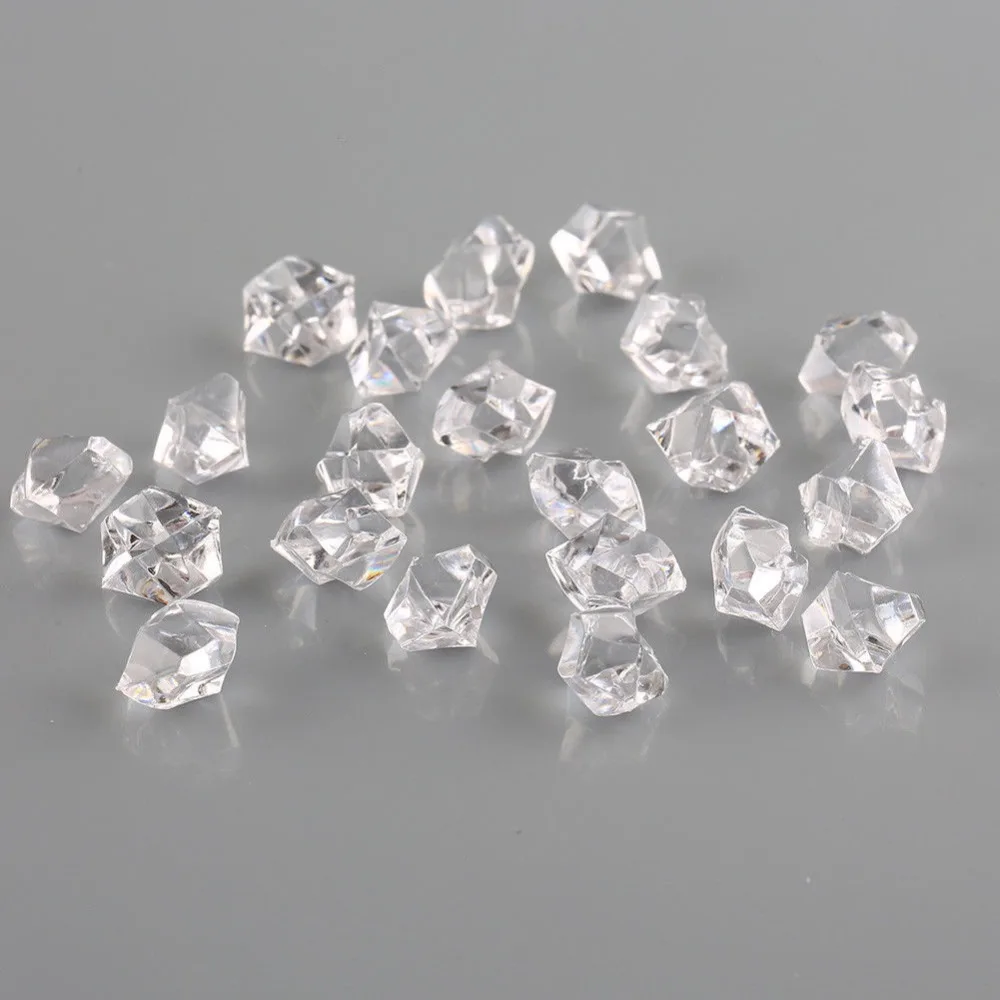1000 шт акриловый кристаллический камень, искусственный прозрачный ледяной камень, украшение для дома, свадьбы