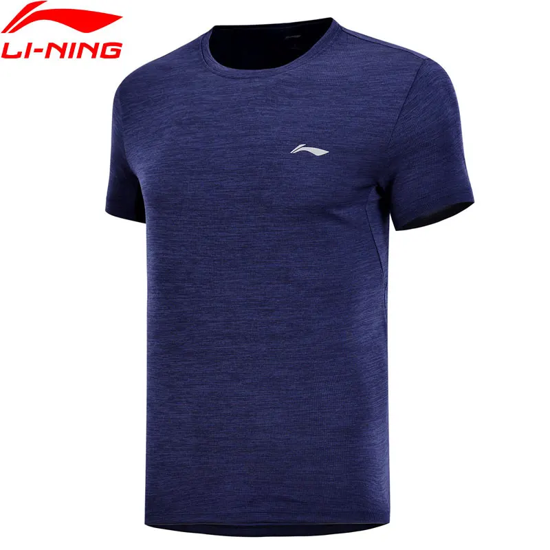 (Код Break) Li Ning мужские футболки для бега на сухой Смарт 100% полиэстер Обычная
