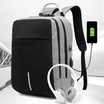 

USB Charging 15 inch Laptop Backpack Men Anti Theft Backpacks Teenager Boys School Bags Mochilas Waterproof Male Travel Rucksack