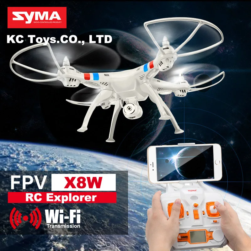 Buy Cheap Syma X8W Explorers WiFi FPV Drone X8C RC Drone with Camera RTF 2.4GHz Headless Mode Helicopter