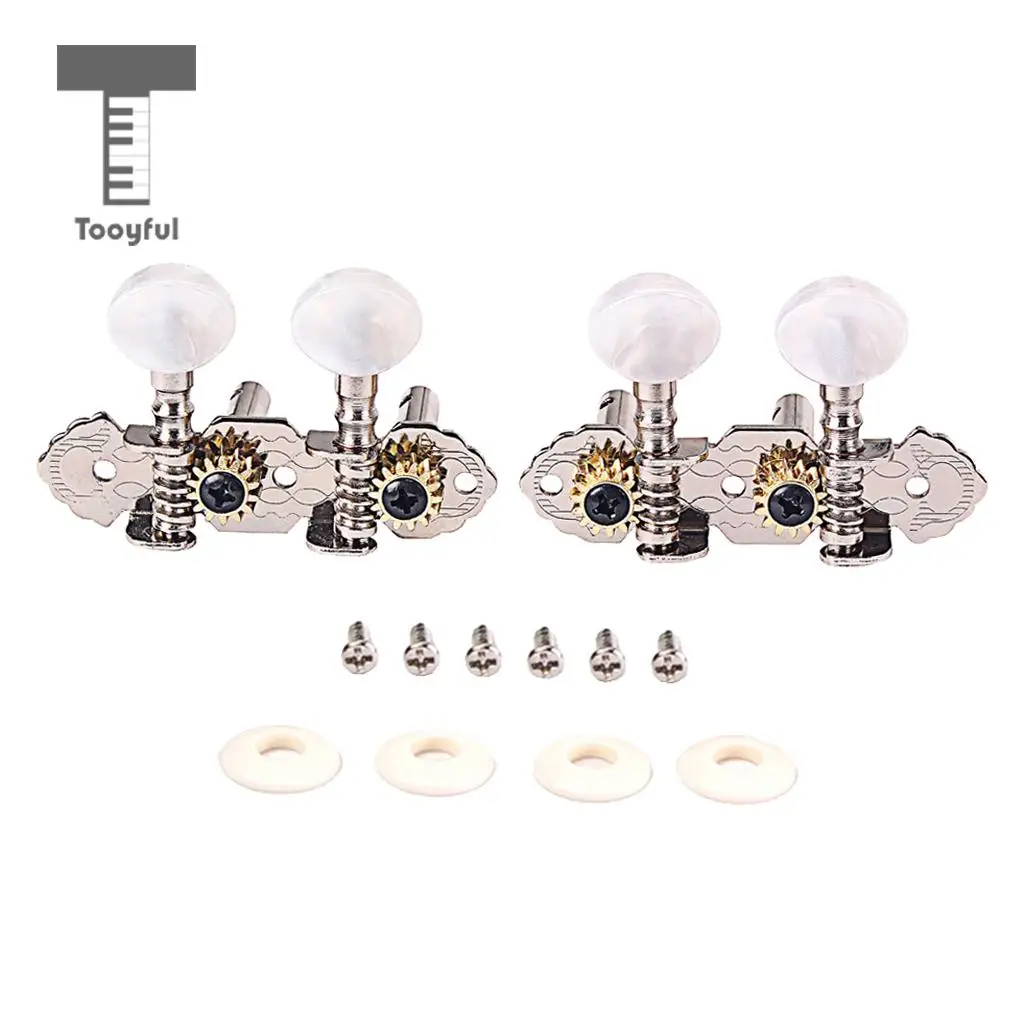 1R1L Guitar Tuning Pegs Key Machine Head Tuners for 4 String Cigar Box Ukulele Uke Mini Guitar