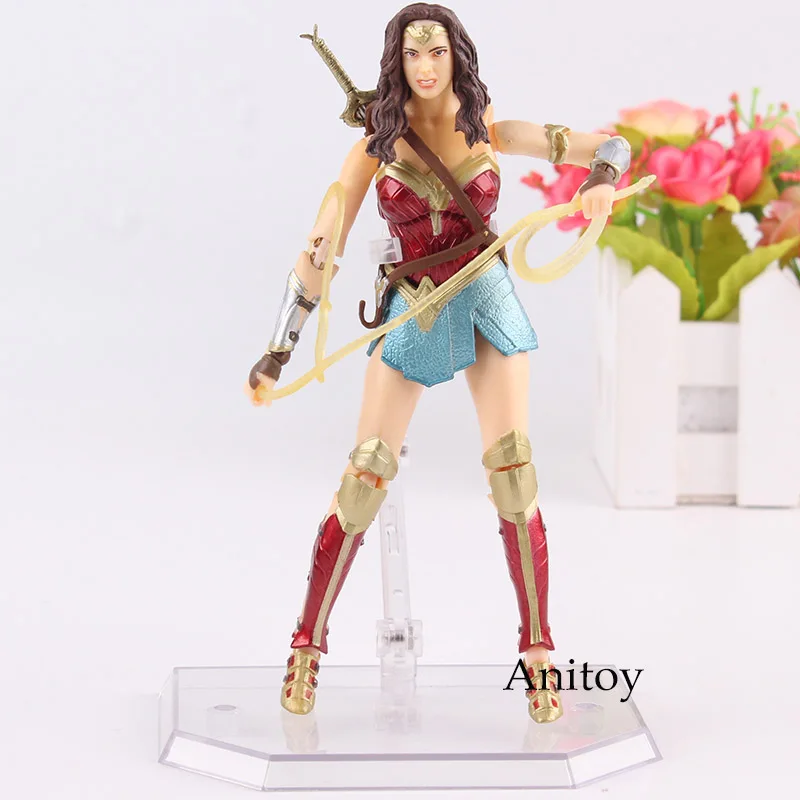 DC Comics Лига Справедливости Wonder Woman фигурку Медиком Mafex no.048 ПВХ Wonder Woman статуя игрушка Коллекционная модель куклы