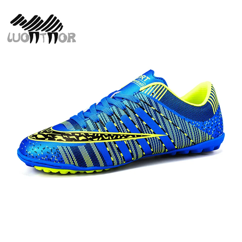 

Men's Turf Soccer Shoes Indoor Plus Size 45 Cleats Kids Original Superfly futsal Football Shoes Sneakers chaussure de foot Child