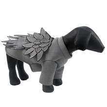 The New Fashion Dog Clothes Warm Puppy Embroidery Feather Wings Pet Jacket Coat Winter Dog Clothes Clothing For Small Dogs S-XXL