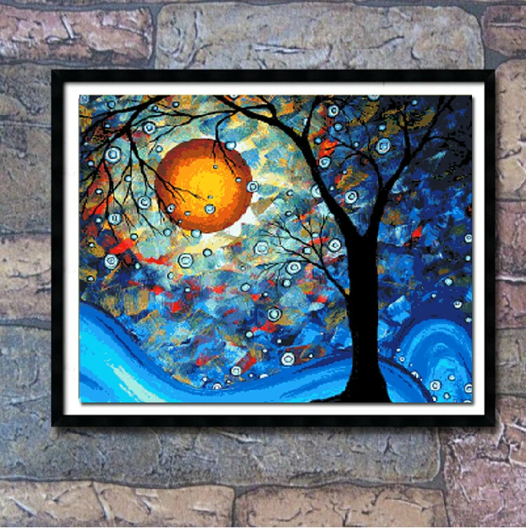 Needlework DIY DMC Cross stitch Sets For Embroidery kits Van Gogh lucky Dream tree oil painting Scenic Pattern Cross-Stitch | Дом и сад