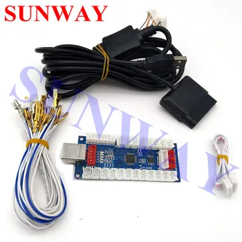 

4 IN 1 PS2/PS3/PC/ XBOX360 pcb Arcade Joystick USB Arcade Joystick USB Encoder borad To PC Arcade Sanwa Joystick for Arcade kit
