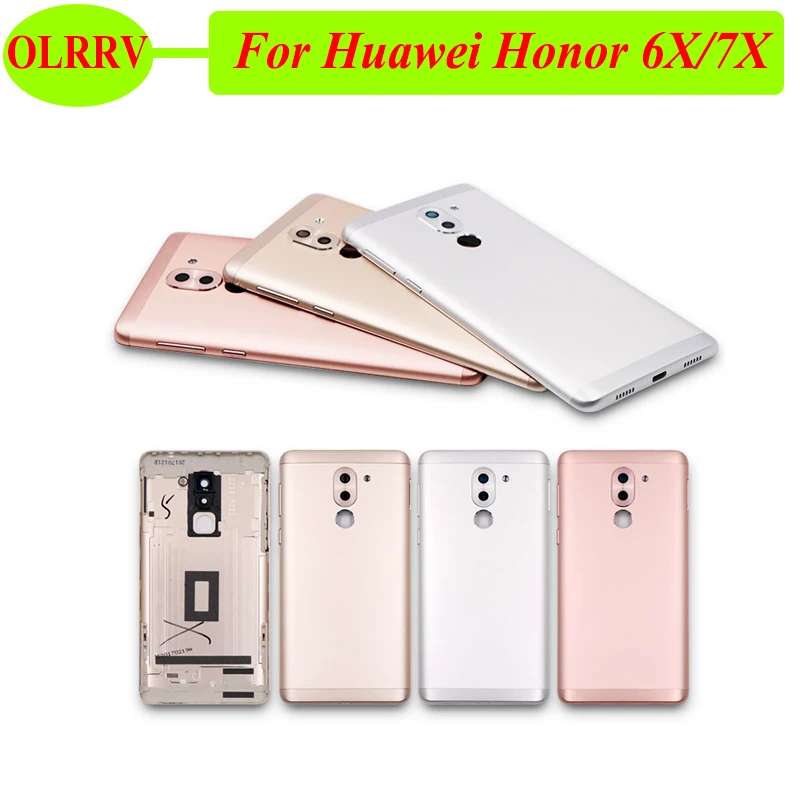 5.5 inch Battery cover case For Huawei honor 6X Housing Replacement Parts Metal Cover 5.93 for huawei 7X | Мобильные телефоны и